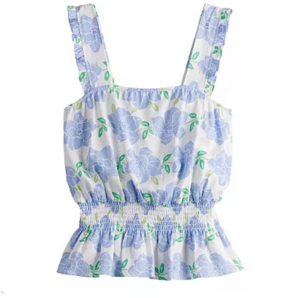 Draper James RSVP Floral Peplum Top